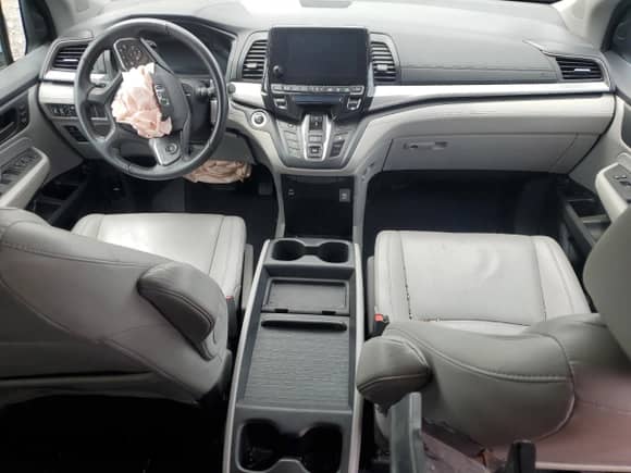 2021 Honda Odyssey EX-L with VIN 5FNRL6H70MB016130, listed as a Copart auction lot 55431325 with Not provided miles and Salvage title. Bid and sale history available at DreamBid. Image 8.