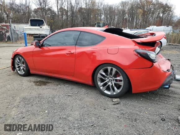 2014 Hyundai Genesis Coupe Grand Touring с VIN KMHHU6KJ9EU116034, выставлен на аукционе Copart как лот 80573814 с пробегом 150 324 миль миль и Списание • Salvage title. История ставок и продаж доступна на DreamBid. Изображение 2.