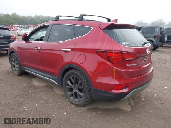2017 Hyundai Santa Fe Ultimate with VIN 5XYZW4LA7HG408499, listed as a IAAI auction lot 43256591 with 115,261 mi miles and . Bid and sale history available at DreamBid. Image 3.