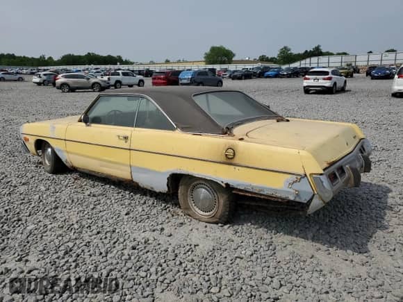 1973 Dodge Dart with VIN LH23C3R263253, listed as a Copart auction lot 59388405 with 57,319 mi miles and Clean title. Bid and sale history available at DreamBid. Image 2.