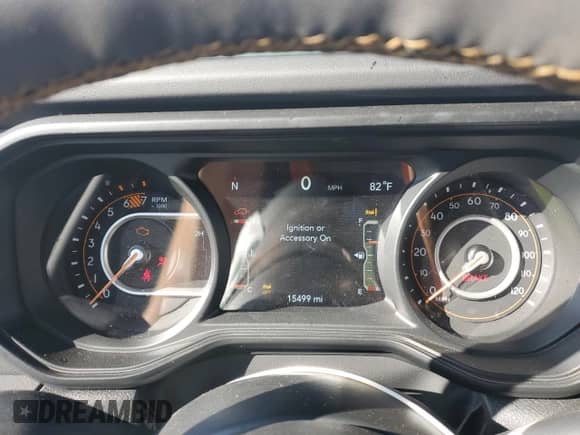 2024 Jeep Wrangler Sahara with VIN 1C4PJXEG3RW314343, listed as a Copart auction lot 64480845 with 15,499 mi miles and Salvage title. Bid and sale history available at DreamBid. Image 9.