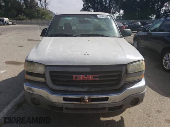 2005 GMC Sierra 1500 Work Truck with VIN 1GTEC14V65Z122583, listed as a Copart auction lot 56968854 with Not provided miles and Salvage title. Bid and sale history available at DreamBid. Image 5.