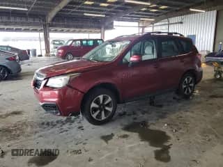 2018 Subaru Forester Premium with VIN JF2SJAGC3JH459281, listed as a Copart auction lot 82193595 with 112,890 mi miles and Salvage title. Bid and sale history available at DreamBid. Image 1.