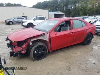 2025 Toyota Camry LE with VIN 4T1DAACK6SU132625, listed as a Copart auction lot 86162985 with 8,280 mi miles and Salvage title. Bid and sale history available at DreamBid. Image 1.