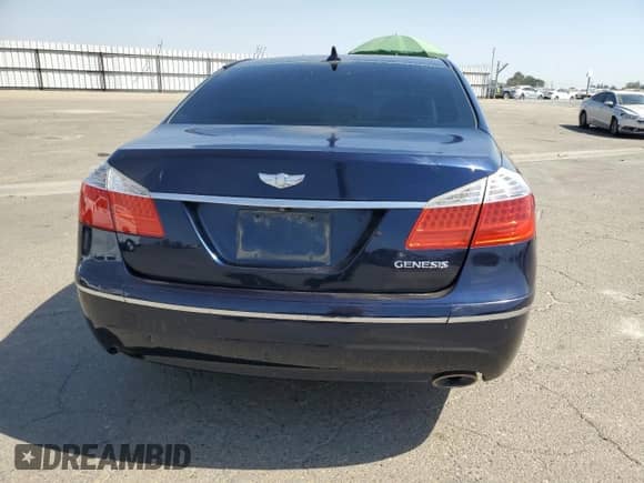 2009 Hyundai Genesis with VIN KMHGC46E49U038820, listed as a Copart auction lot 81036905 with Not provided miles and Salvage title. Bid and sale history available at DreamBid. Image 6.