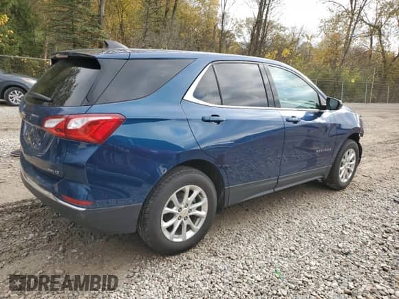 2020 Chevrolet Equinox LT z VIN 2GNAXUEV8L6109319, wystawiony jako Copart lot #82580875 z przebiegiem 49 245 mil mil oraz Szkoda całkowita • Salvage title. Historia ofert i sprzedaży dostępna na DreamBid. Obrazek 3.