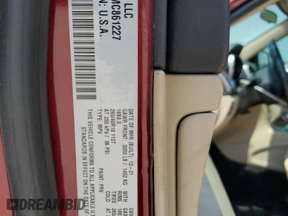 2021 Jeep Grand Cherokee Laredo E с VIN 1C4RJEAG0MC861227, выставлен на аукционе Copart как лот 61597415 с пробегом 56 907 миль миль и Списание • Salvage title. История ставок и продаж доступна на DreamBid. Изображение 12.