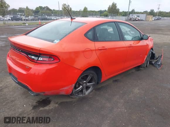 2016 Dodge Dart GT with VIN 1C3CDFEB5GD623913, listed as a IAAI auction lot 43226367 with 94,058 mi miles and . Bid and sale history available at DreamBid. Image 4.
