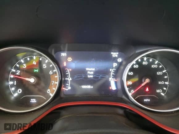 2017 Jeep Compass Trailhawk with VIN 3C4NJDDBXHT647011, listed as a Copart auction lot 65583185 with 106,438 mi miles and Salvage title. Bid and sale history available at DreamBid. Image 9.