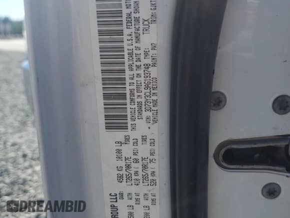 2010 Dodge 3500 ST with VIN 3D73Y3CL9AG193748, listed as a Copart auction lot 89925115 with 137,927 mi miles and Salvage title. Bid and sale history available at DreamBid. Image 12.