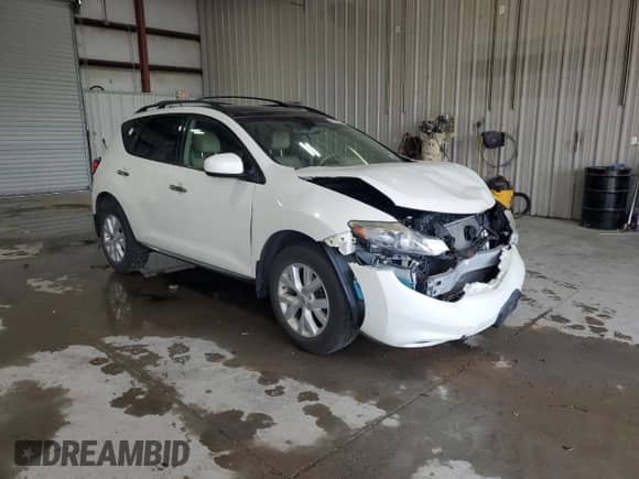 2012 Nissan Murano S with VIN JN8AZ1MW3CW215540, listed as a Copart auction lot 58996595 with 118,523 mi miles and Salvage title. Bid and sale history available at DreamBid. Image 4.
