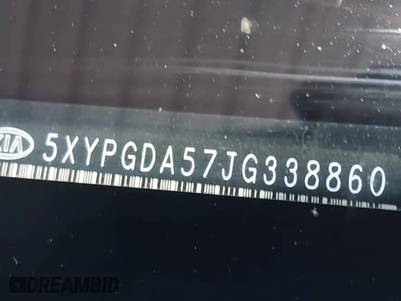 2018 Kia Sorento LX with VIN 5XYPGDA57JG338860, listed as a IAAI auction lot 43352296 with 239,757 mi miles and . Bid and sale history available at DreamBid. Image 9.