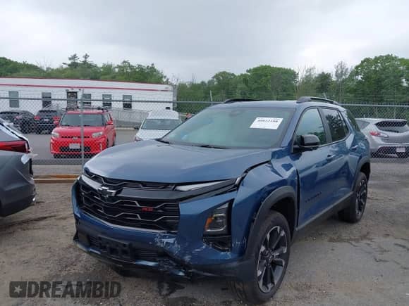 2025 Chevrolet Equinox AWD RS с VIN 3GNAXTEGXSL146944, выставлен на аукционе IAAI как лот 40822188 с пробегом 404 миль миль и . История ставок и продаж доступна на DreamBid. Изображение 2.