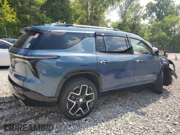 2025 Chevrolet Traverse AWD High Country с VIN 1GNEVKRS6SJ175106, выставлен на аукционе Copart как лот 68822435 с пробегом 12 807 миль миль и Списание • Salvage title. История ставок и продаж доступна на DreamBid. Изображение 3.