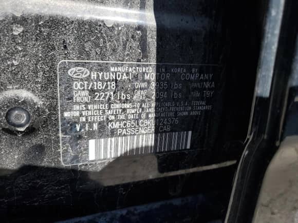 2019 Hyundai Ioniq Blue z VIN KMHC65LC8KU124376, wystawiony jako Copart lot #49629244 z przebiegiem 62 301 mil mil oraz . Historia ofert i sprzedaży dostępna na DreamBid. Obrazek 13.