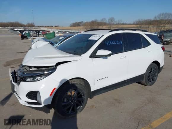 2022 Chevrolet Equinox RS with VIN 3GNAXWEV1NS100493, listed as a IAAI auction lot 41822273 with 70,822 mi miles and . Bid and sale history available at DreamBid. Image 17.
