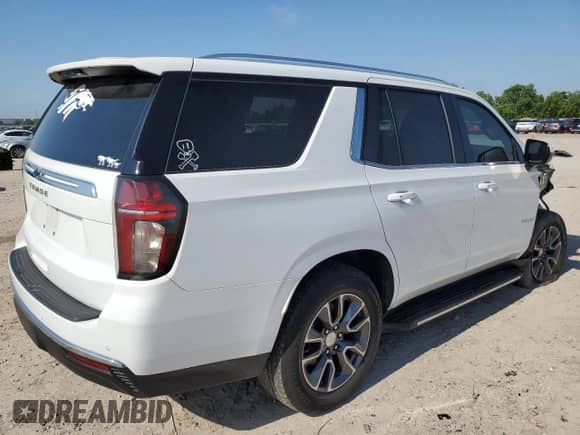 2023 Chevrolet Tahoe LS z VIN 1GNSKMKD7PR214250, wystawiony jako Copart lot #56737565 z przebiegiem 45 234 mil mil oraz Szkoda całkowita • Salvage title. Historia ofert i sprzedaży dostępna na DreamBid. Obrazek 3.