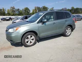 2015 Subaru Forester Premium z VIN JF2SJADC2FH412514, wystawiony jako Copart lot #83802315 z przebiegiem 132 105 mil mil oraz Szkoda całkowita • Salvage title. Historia ofert i sprzedaży dostępna na DreamBid. Obrazek 1.