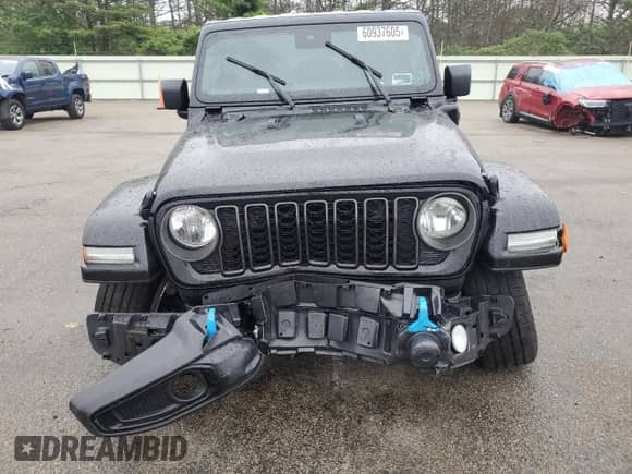2024 Jeep Wrangler Sport S с VIN 1C4RJXN63RW171247, выставлен на аукционе Copart как лот 60937605 с пробегом 12 381 миль миль и Списание • Salvage title. История ставок и продаж доступна на DreamBid. Изображение 5.