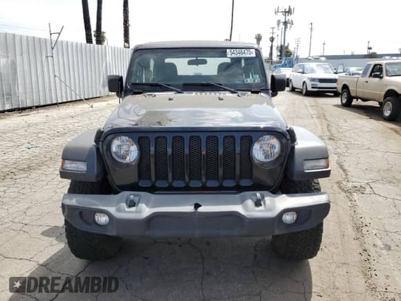 2021 Jeep Wrangler Sport with VIN 1C4GJXAG1MW637028, listed as a Copart auction lot 54346475 with 80,675 mi miles and Salvage title. Bid and sale history available at DreamBid. Image 5.