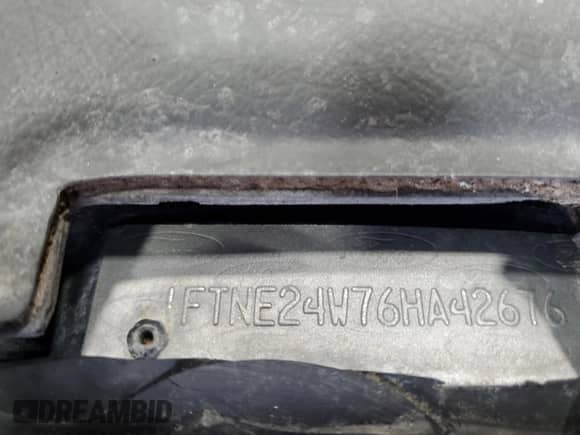 2006 Ford Econoline Cargo with VIN 1FTNE24W76HA42676, listed as a Copart auction lot 63649375 with Not provided miles and Salvage title. Bid and sale history available at DreamBid. Image 13.