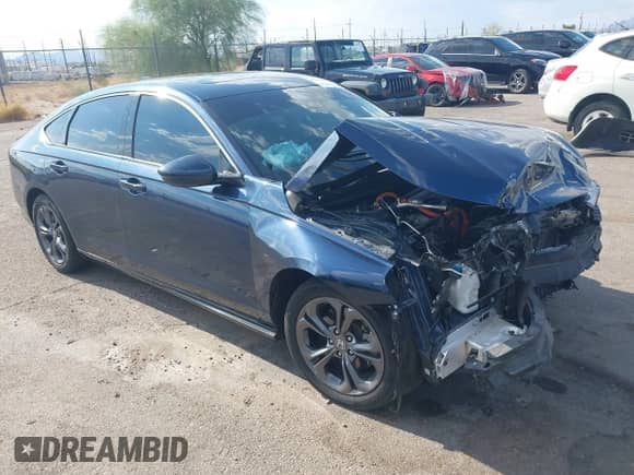 2024 Honda Accord EX-L с VIN 1HGCY2F66RA002230, выставлен на аукционе IAAI как лот 43044466 с пробегом 37 526 миль миль и . История ставок и продаж доступна на DreamBid. Изображение 1.