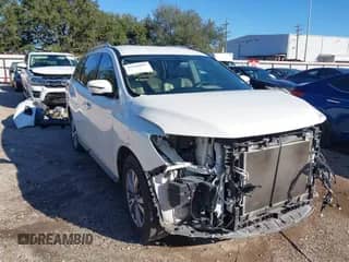 2019 Nissan Pathfinder SL with VIN 5N1DR2MN3KC615826, listed as a IAAI auction lot 41246697 with 58,561 mi miles and . Bid and sale history available at DreamBid. Image 1.