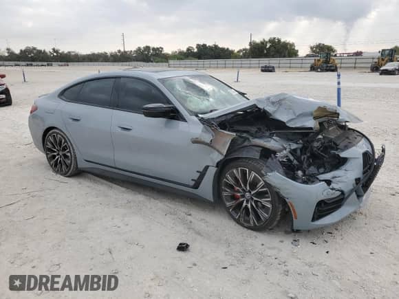 2023 BMW 4 Series M440i с VIN WBA63AW0XPFN67898, выставлен на аукционе Copart как лот 82640355 с пробегом 25 819 миль миль и Списание • Salvage title. История ставок и продаж доступна на DreamBid. Изображение 4.