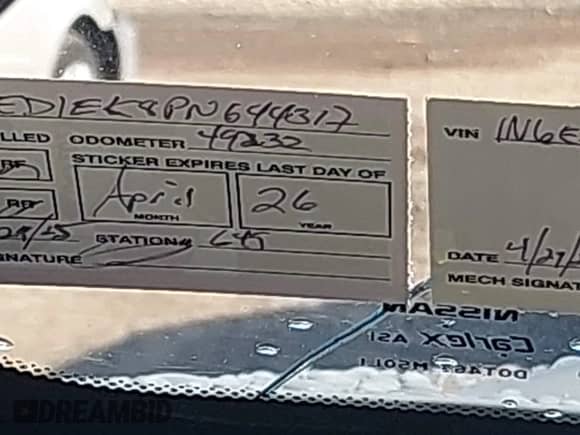 2023 Nissan Frontier Pro-4X with VIN 1N6ED1EK8PN644317, listed as a IAAI auction lot 43249092 with 59,106 mi miles and . Bid and sale history available at DreamBid. Image 16.