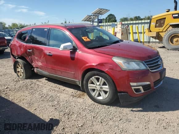 2013 Chevrolet Traverse LT with VIN 1GNKVJKD0DJ211867, listed as a Copart auction lot 80536825 with 143,837 mi miles and Salvage title. Bid and sale history available at DreamBid. Image 4.