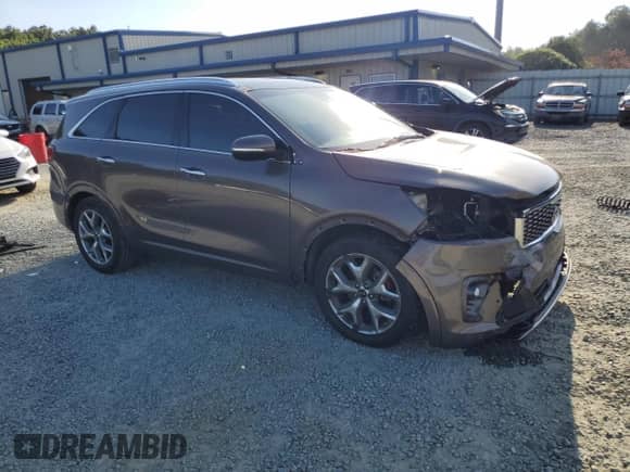 2019 Kia Sorento SX with VIN 5XYPK4A59KG502299, listed as a Copart auction lot 65332165 with 107,241 mi miles and Salvage title. Bid and sale history available at DreamBid. Image 4.