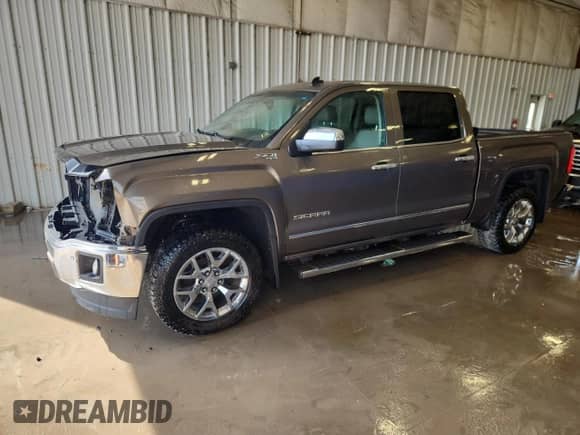 2014 GMC Sierra 1500 SLT with VIN 3GTU2VEC6EG341174, listed as a Copart auction lot 80184675 with 143,395 mi miles and Salvage title. Bid and sale history available at DreamBid. Image 1.