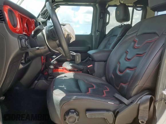 2021 Jeep Wrangler Unlimited 80th Anniversary с VIN 1C4HJXDG2MW846360, выставлен на аукционе Copart как лот 62721735 с пробегом 17 099 миль миль и Списание • Salvage title. История ставок и продаж доступна на DreamBid. Изображение 7.
