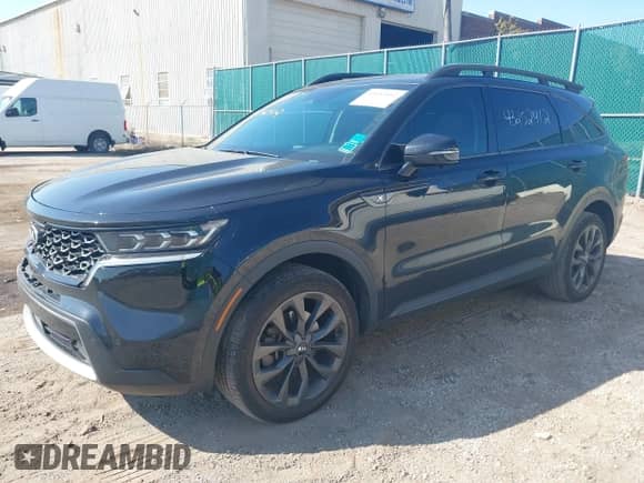 2021 Kia Sorento SX Prestige X-Line with VIN 5XYRKDLF5MG045931, listed as a IAAI auction lot 43252412 with 73,564 mi miles and . Bid and sale history available at DreamBid. Image 2.