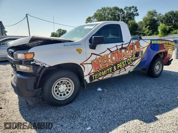 2022 Chevrolet Silverado 1500 Work Truck with VIN 3GCNWAEK0NG218141, listed as a Copart auction lot 62639165 with 81,971 mi miles and Salvage title. Bid and sale history available at DreamBid. Image 1.