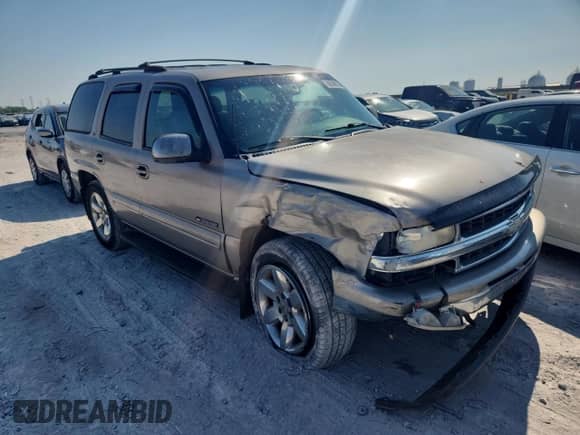 2001 Chevrolet Tahoe LT with VIN 1GNEK13T51J115028, listed as a Copart auction lot 80389555 with 282,369 mi miles and Salvage title. Bid and sale history available at DreamBid. Image 4.