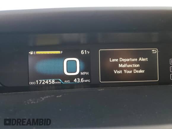 2018 Toyota Prius Two с VIN JTDKBRFU0J3603967, выставлен на аукционе Copart как лот 89507825 с пробегом 172 458 миль миль и Списание • Salvage title. История ставок и продаж доступна на DreamBid. Изображение 9.