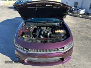 2022 Dodge Charger Scat Pack with VIN 2C3CDXGJ4NH220838, listed as a Copart auction lot 87195355 with 9,286 mi miles and Clean title. Bid and sale history available at DreamBid. Image 5.