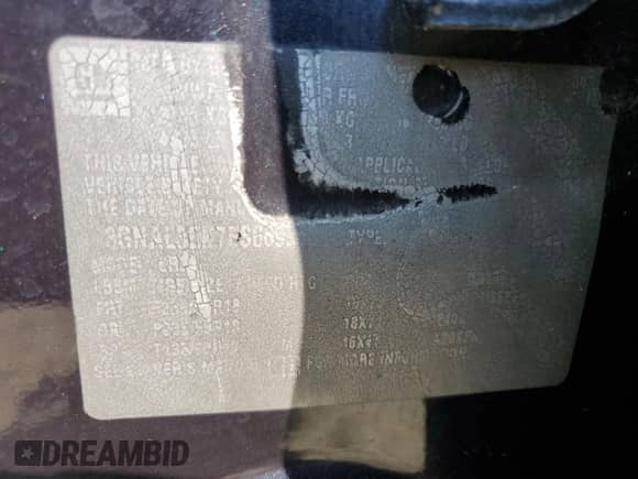 2014 Chevrolet Captiva Sport LT z VIN 3GNAL3EK7ES669283, wystawiony jako Copart lot #62049454 z przebiegiem 103 894 mil mil oraz Szkoda całkowita • Salvage title. Historia ofert i sprzedaży dostępna na DreamBid. Obrazek 13.