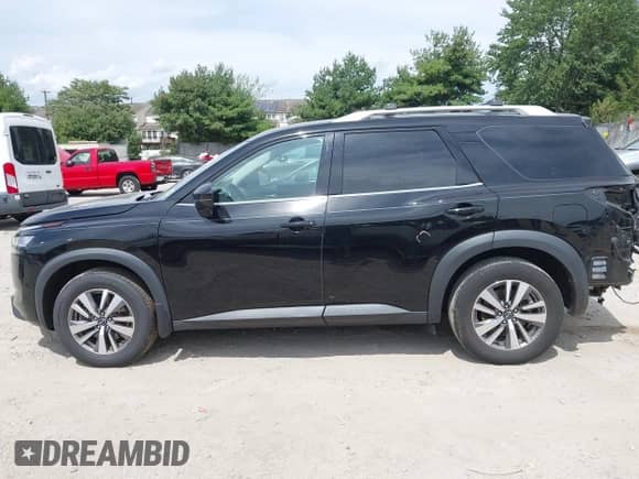 2022 Nissan Pathfinder SL with VIN 5N1DR3CC9NC264396, listed as a IAAI auction lot 43102649 with 27,337 mi miles and . Bid and sale history available at DreamBid. Image 14.