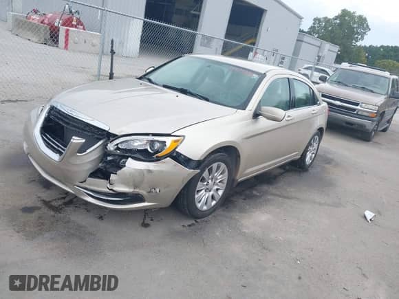 2014 Chrysler 200 LX with VIN 1C3CCBAB8EN205029, listed as a IAAI auction lot 43329857 with 97,053 mi miles and . Bid and sale history available at DreamBid. Image 2.