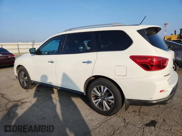 2017 Nissan Pathfinder S with VIN 5N1DR2MN9HC620554, listed as a Copart auction lot 89547415 with 93,979 mi miles and Salvage title. Bid and sale history available at DreamBid. Image 2.