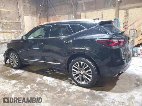 2020 Chevrolet Blazer Premier with VIN 3GNKBLRSXLS557639, listed as a Copart auction lot 44272915 with 105,201 mi miles and Clean title. Bid and sale history available at DreamBid. Image 2.