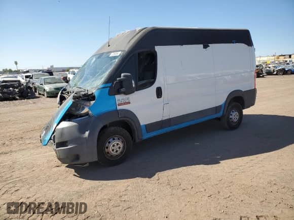 2014 Ram ProMaster Cargo z VIN 3C6TRVBG1EE103007, wystawiony jako Copart lot #72050954 z przebiegiem 198 197 mil mil oraz Szkoda całkowita • Salvage title. Historia ofert i sprzedaży dostępna na DreamBid. Obrazek 1.