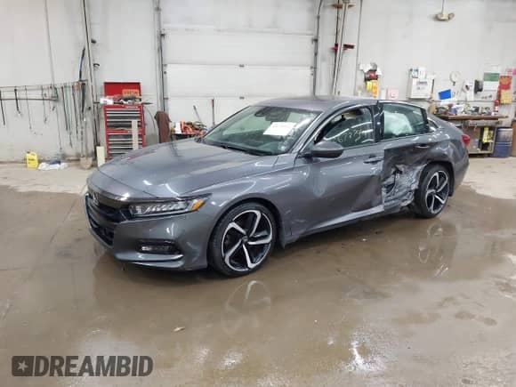 2018 Honda Accord Sport with VIN 1HGCV2E35JA010825, listed as a IAAI auction lot 42672744 with 56,228 mi miles and . Bid and sale history available at DreamBid. Image 17.