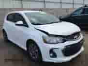 2017 Chevrolet Sonic LT with VIN 1G1JD6SH1H4158567, listed as a Copart auction lot 80738975 with 122,154 mi miles and Salvage title. Bid and sale history available at DreamBid. Image 14.