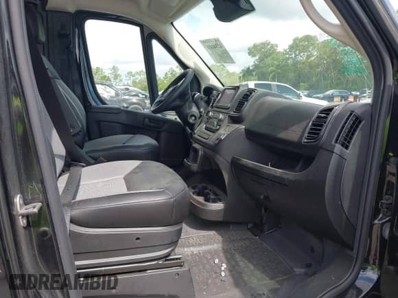 2023 Ram ProMaster Cargo with VIN 3C6LRVBG6PE503499, listed as a IAAI auction lot 42341410 with 21,273 mi miles and . Bid and sale history available at DreamBid. Image 5.