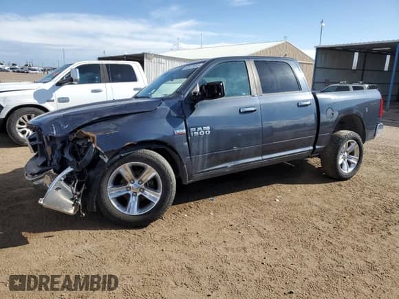 2018 Ram 1500 Big Horn z VIN 1C6RR7LT5JS109353, wystawiony jako Copart lot #80815845 z przebiegiem 109 954 mil mil oraz Szkoda całkowita • Salvage title. Historia ofert i sprzedaży dostępna na DreamBid. Obrazek 1.