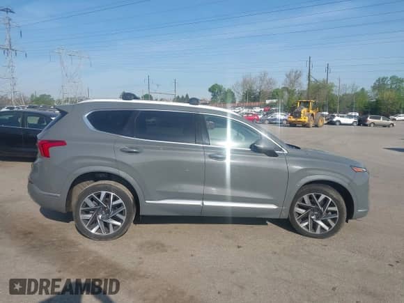 2021 Hyundai Santa Fe Calligraphy with VIN 5NMS5DAL8MH370726, listed as a IAAI auction lot 42099412 with 56,273 mi miles and . Bid and sale history available at DreamBid. Image 13.