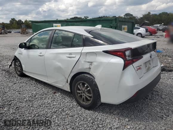 2022 Toyota Prius L Eco with VIN JTDKAMFU3N3158586, listed as a Copart auction lot 83820705 with 41,773 mi miles and Salvage title. Bid and sale history available at DreamBid. Image 2.